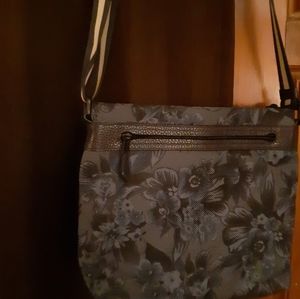 Coach Floral print crossbody bag.